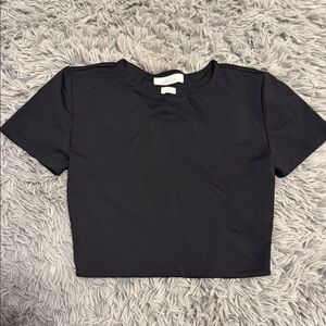 Aritzia Classic Black Women's Crop Top